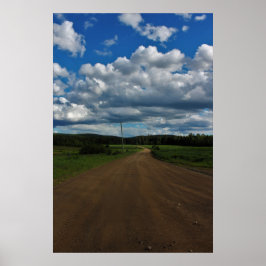 Chillin på en grusväg poster