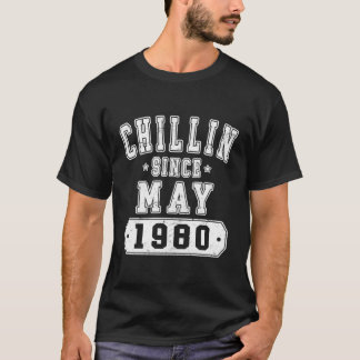 Chillin sedan maj 1980 Collegiate Born 1980 43Rd T Shirt