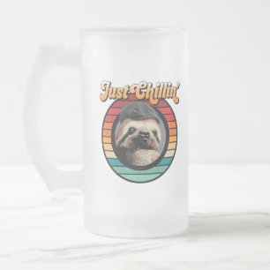 Chillin’ Sloth Frostat Ölglas