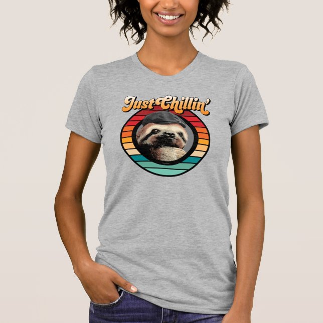 Chillin’ Sloth T Shirt (Framsida)