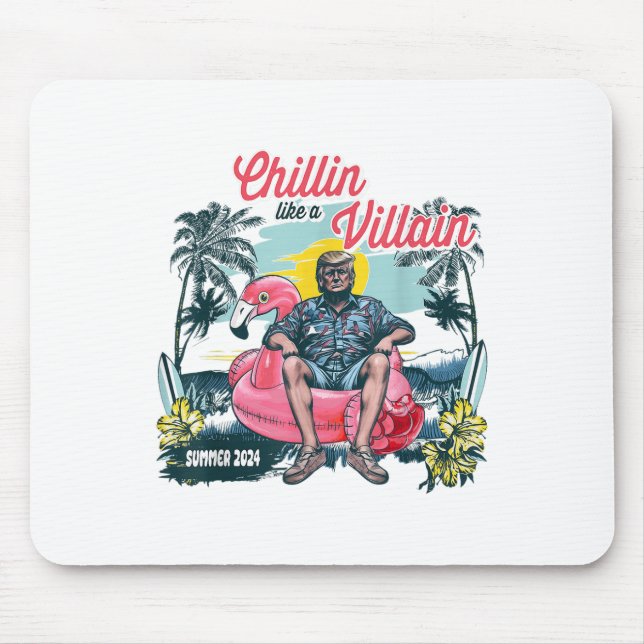 Chillin som en felon Beach Summer Funny Trump 2024 Musmatta (Framsidan)