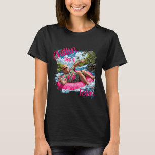 Chillin som en Felon Funny Trump Shirt Summer Trum T