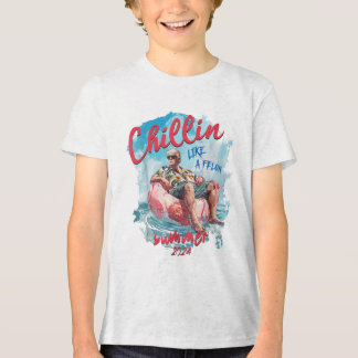 Chillin som en Felon Funny Trump Shirt Summer Trum T Shirt