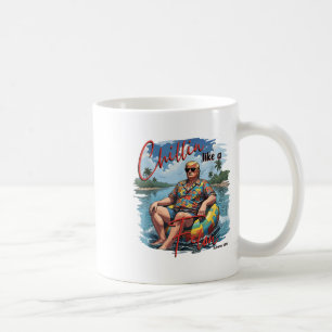 Chillin som en felon funny Trump Sommaren 2024_1 Kaffemugg
