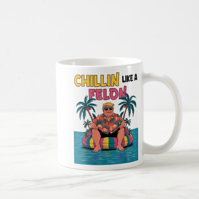 Chillin som en felontrast för president 2024 summ kaffemugg (Höger)