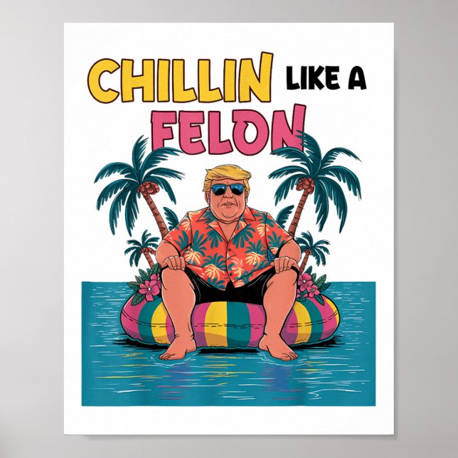 Chillin som en felontrast för president 2024 summ poster (Framsidan)