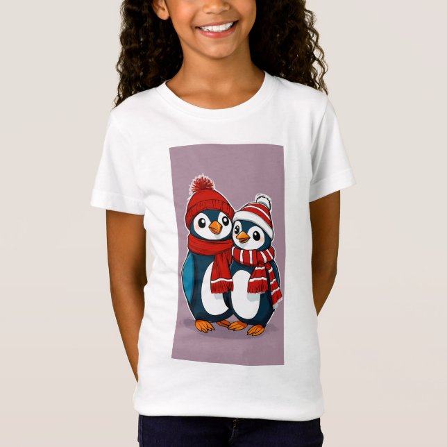 Chillin Together - Penguin Pals! T Shirt (Framsida)