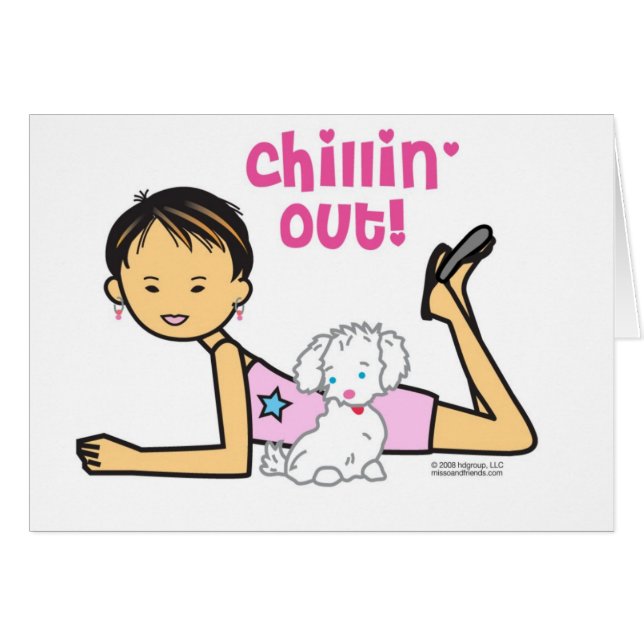 Chillin ut hälsningskort (Framsidan Horizontal)