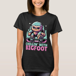 Chillin’ with Bigfoot Alpine Winter Snowboa T Shirt
