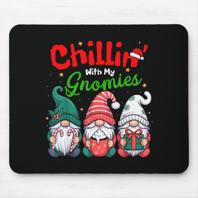 Chillin' With My Gnomies Funny Christmas Gnome Fam Musmatta (Framsidan)