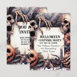 Chilling Charm: Anpassade Halloween fest Call Inbjudningar