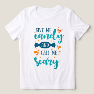 Chilling Charm: Grönt och Orange Halloween-citat T Shirt