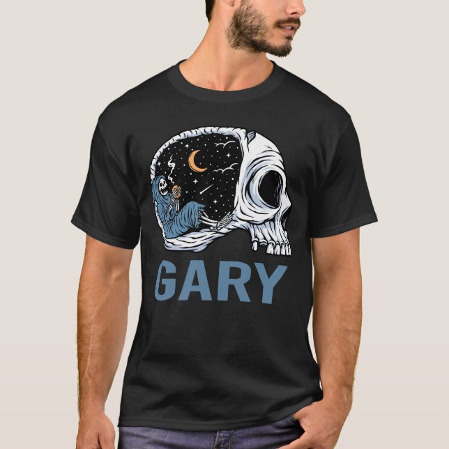 Chilling Skeleton - Gary T Shirt (Framsida)