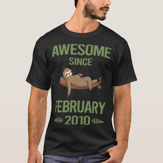 Chilling Sloth - februari 2010 T Shirt (Framsida)
