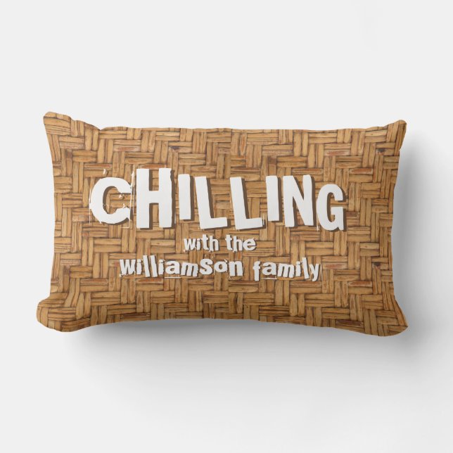 Chilling Wicker-sommaren Lumbarkudde (Framsida)