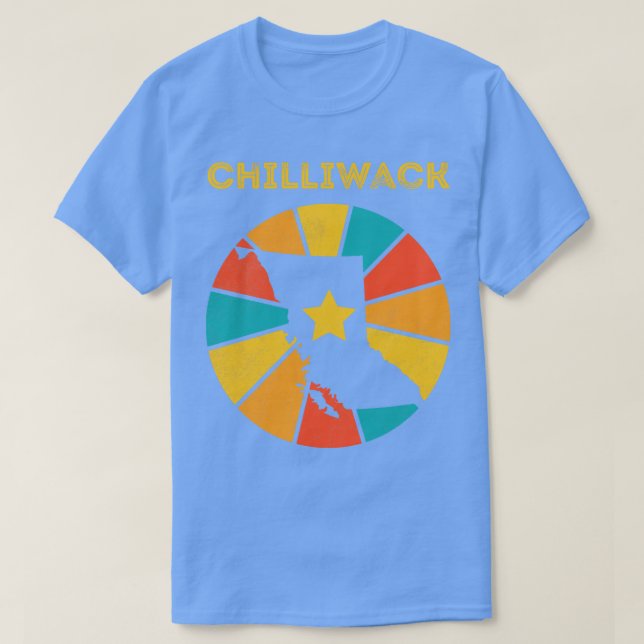 Chilliwack British Columbia Canada Vintage Distres T Shirt (Design framsida)