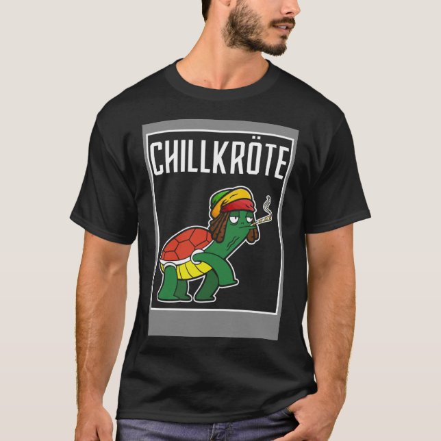 Chillkröte Couple Ogräs T Shirt (Framsida)