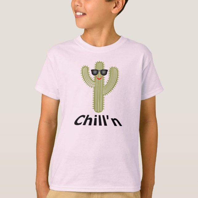 Chill'n Cactus Design - Barn Basic T-Shirt (Framsida)