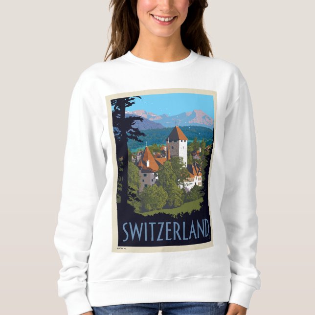 Chillon Castle | Schweiz T Shirt (Framsida)