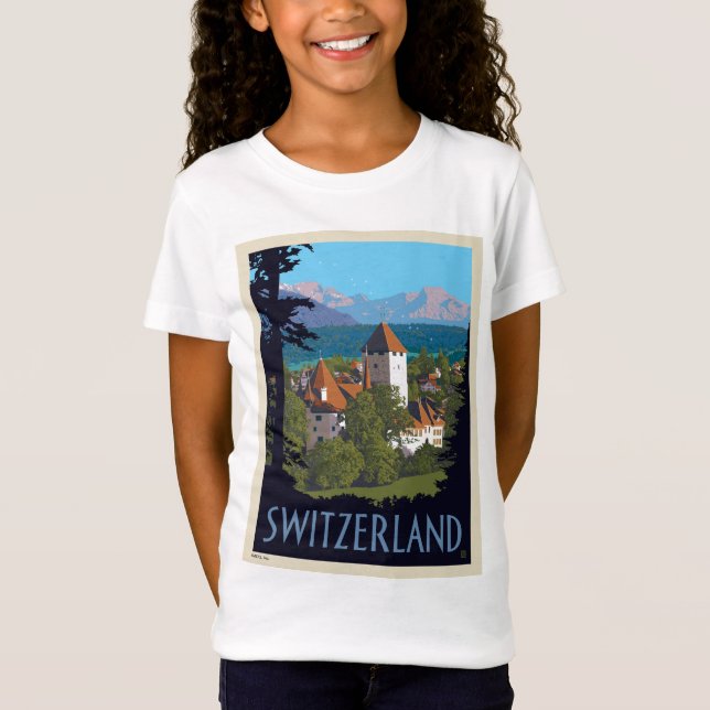Chillon Castle | Schweiz T Shirt (Framsida)