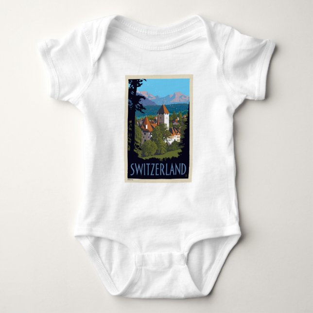 Chillon Castle | Schweiz T Shirt (Framsida)