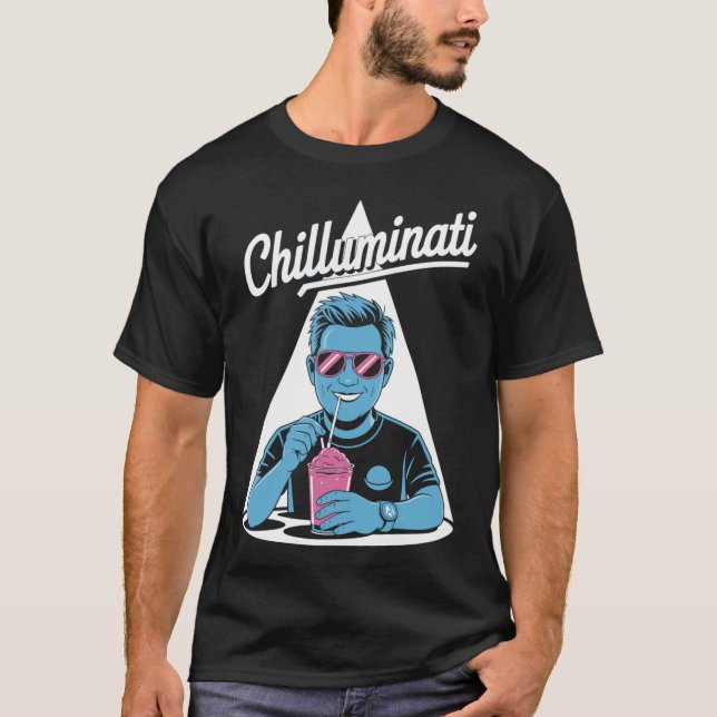 Chilluminati - Cooles Sommer-Shirt T Shirt (Framsida)