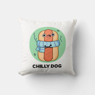 Chilly Hund Funny Chili Hett Hund Pun Kudde
