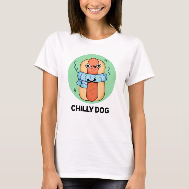 Chilly Hund Funny Chili Hett Hund Pun T Shirt (Framsida)
