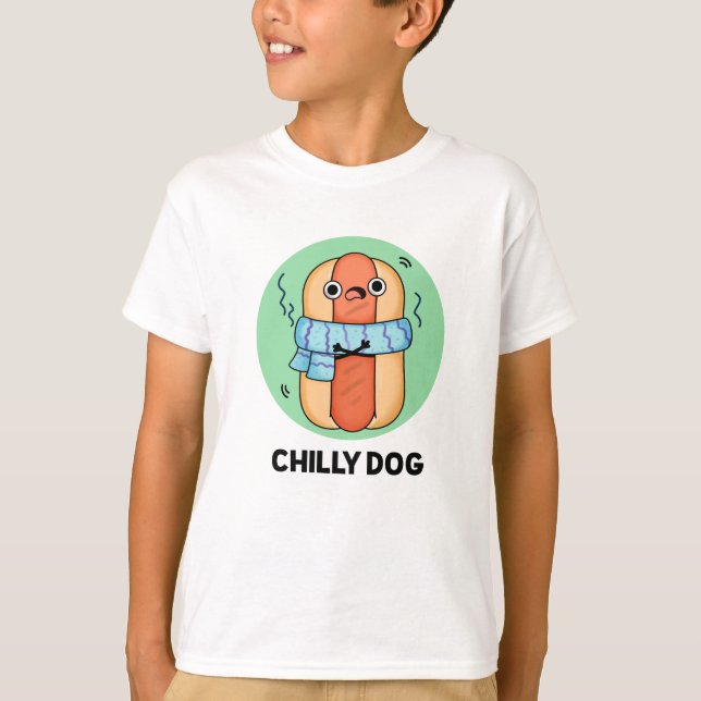 Chilly Hund Funny Chili Hett Hund Pun T Shirt (Framsida)