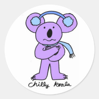 Chilly Koala Stickers Runt Klistermärke