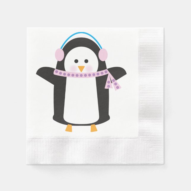 Chilly Penguin Pappersservett (Framsidan)