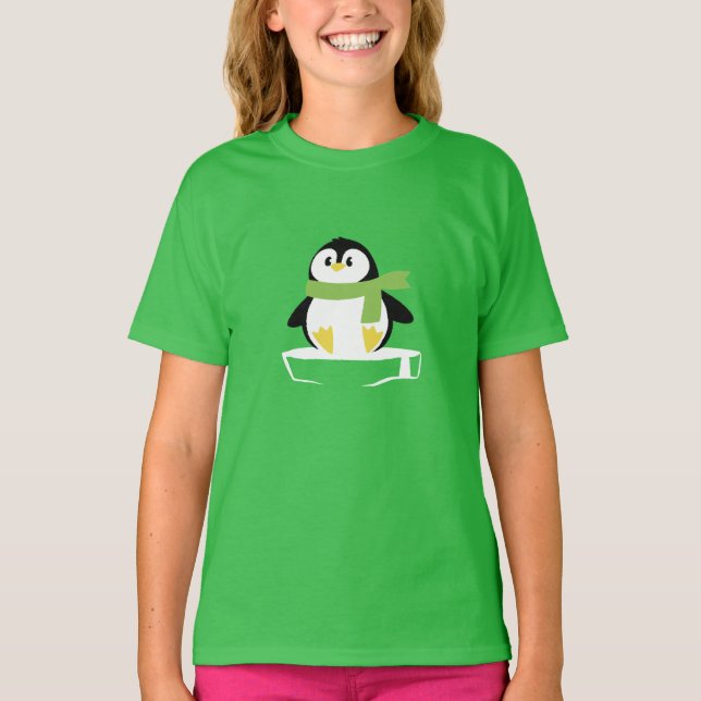 Chilly Penguin T Shirt (Framsida)