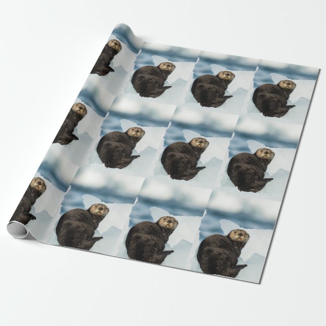Chilly Sea Otter Presentpapper (Utrullad)