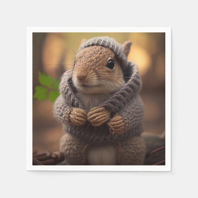 Chilly Squirrel Pappersservett (Framsidan)