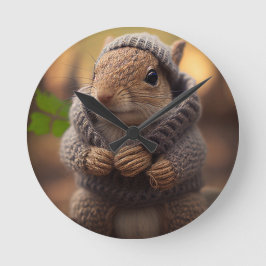 Chilly Squirrel Rund Klocka
