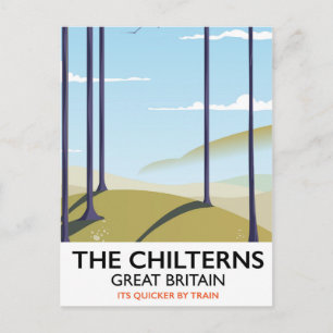 Chilterns Underbara brittiska reseaffisch Vykort