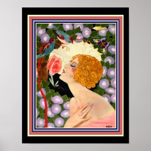 Chilton Longley 1920s Deco-utskrift Poster (Framsidan)