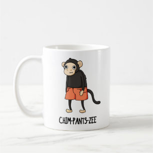 Chim-Byxor-Zee Funny Chimpanzee Monkey Pun Kaffemugg