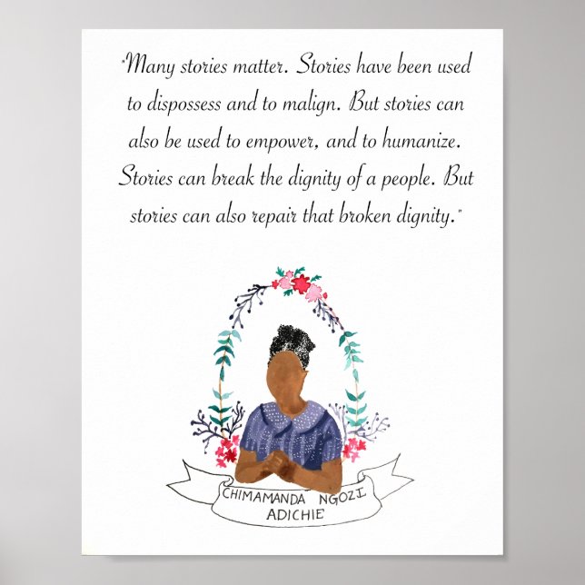 Chimamanda Ngozi Adichie Poster (Framsidan)