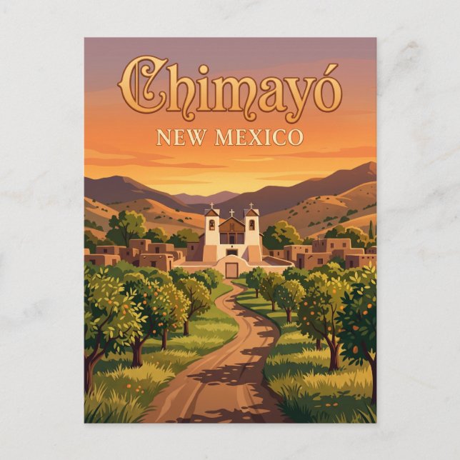 Chimayó USA Vykort (Framsida)
