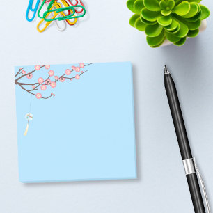 Chime för Blommar och Vind av glas Post-it Block