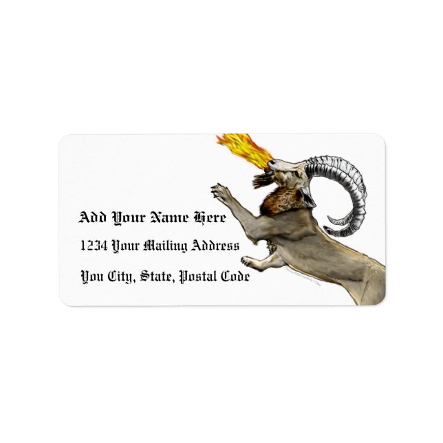 Chimera Adressetikett (Framsidan)