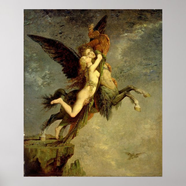 Chimera av Gustave Moreau Poster (Framsidan)