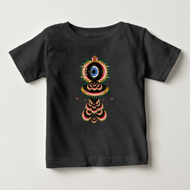 Chimera - Fish Bird Baby T-Shirt (Framsida)