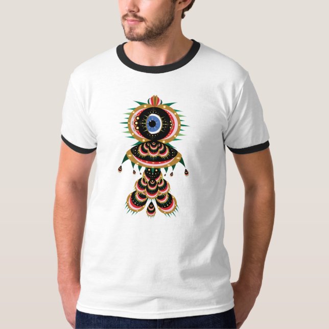 Chimera - Fish Bird Ringer T-Shirt (Framsida)
