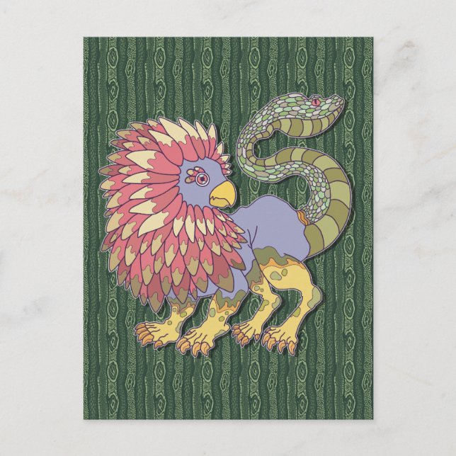 Chimera-monster Vykort (Framsida)
