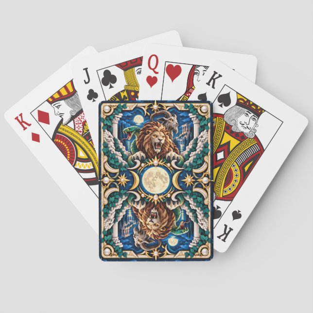 Chimera, Pappersklippt Monster Casinokort (Baksidan)