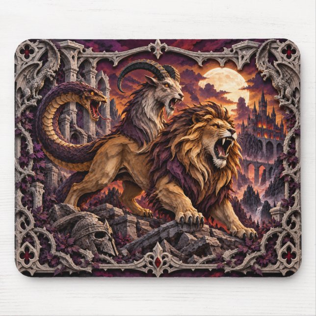 Chimera, Pappersklippt Monster Musmatta (Framsidan)