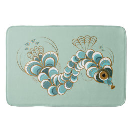Chimera - Peacock Seahorse Bath Mat Badrumsmatta