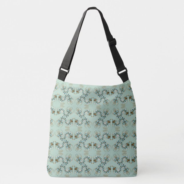 Chimera - Peacock Seahorse Crossbody Bag (2 storle Axelväska (Framsida)